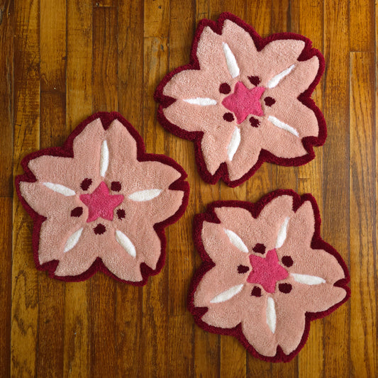 3 Cherry Blossom Wall Rugs