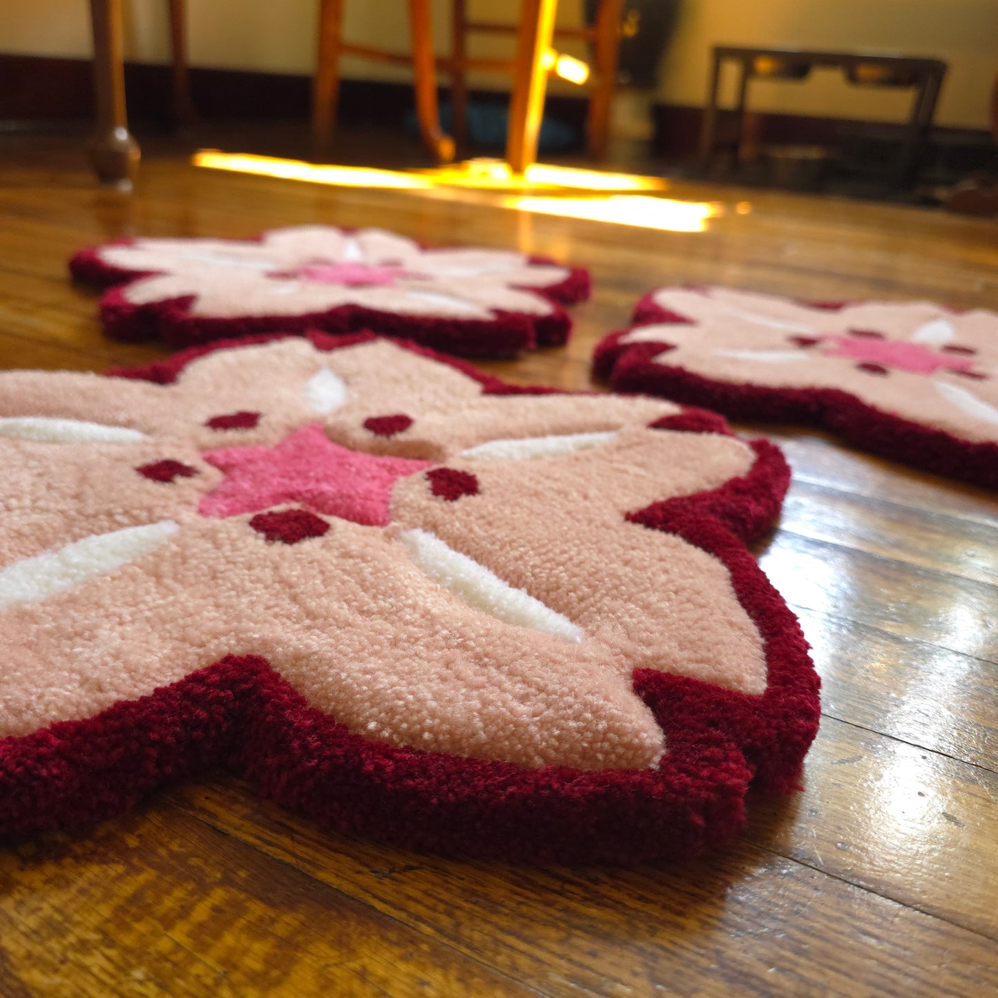 3 Cherry Blossom Wall Rugs